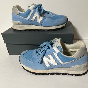 New Balance 574 "Carolina Blue/White" Men's Shoe Size 9